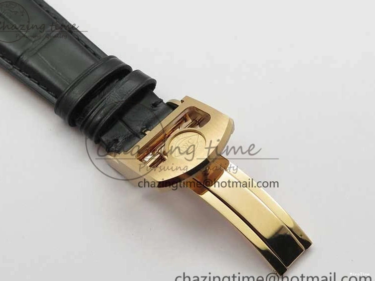 MIROTIME 0307 Elegant Portugieser Perpetual Calendar IW503302 RG V9F 1:1 Best Edition Gray Dial on Black Leather Strap A 7096